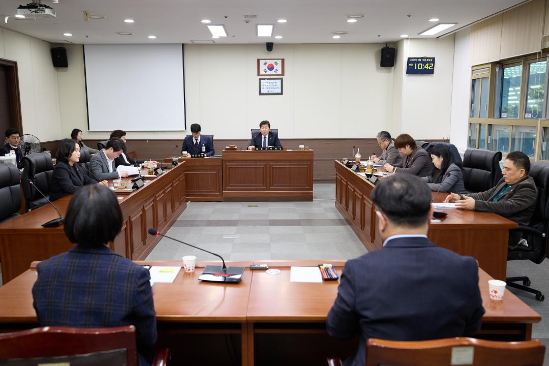 상임위 위원별 제 1차 회의 (제209회 임시회)