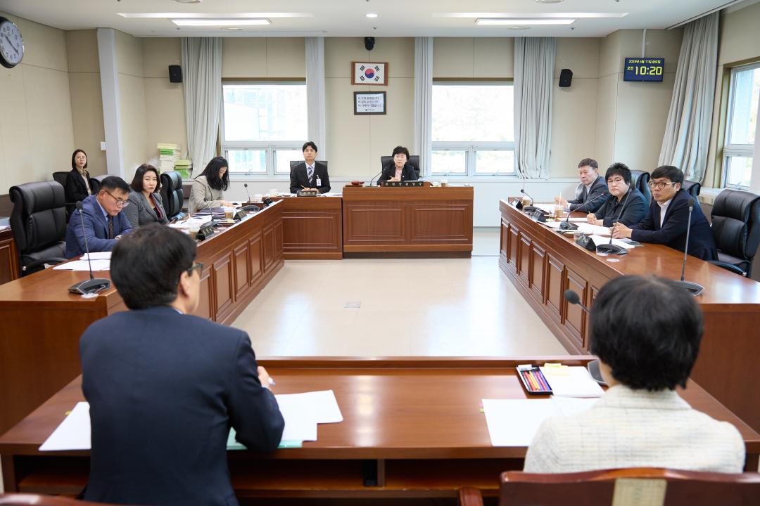 상임위 위원별 제1차 회의 (제292회 임시회)